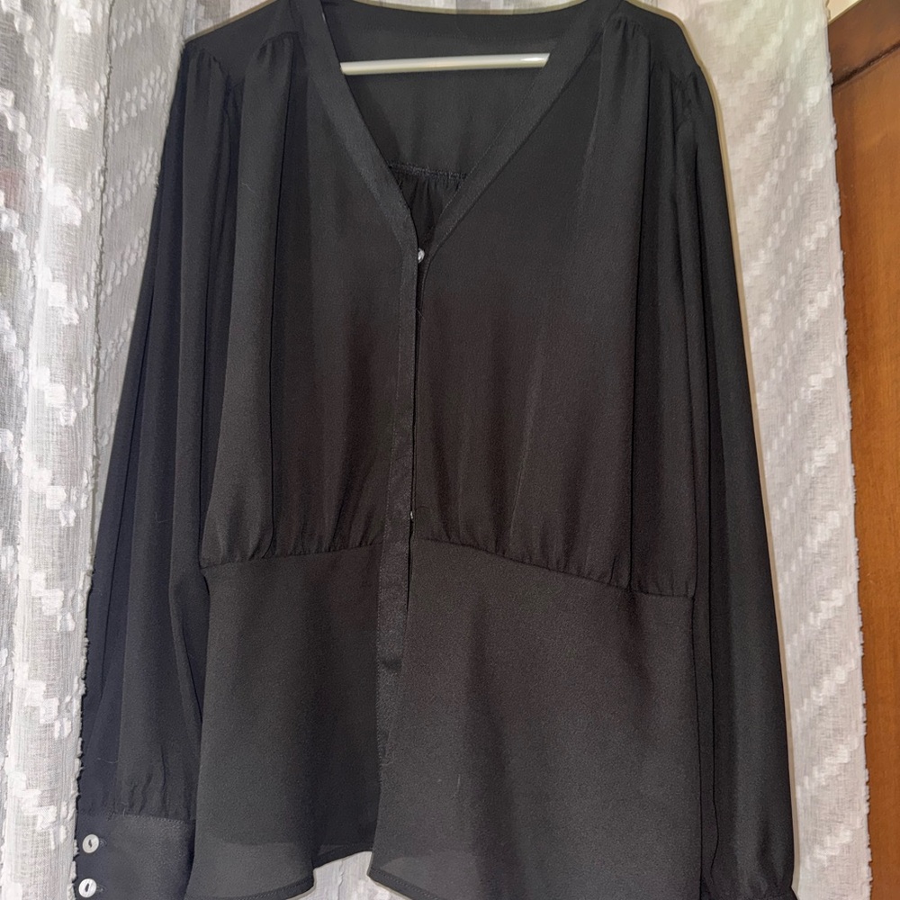 Elegant Black Women's Top